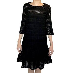 AllSaints Black Dakota Ruffle Dress. Retail $308 Price $126 NWT All Saints Sz 4